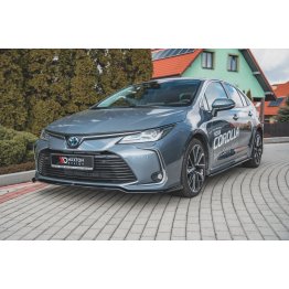 Накладка сплиттер на передний бампер на Toyota Corolla XII Sedan